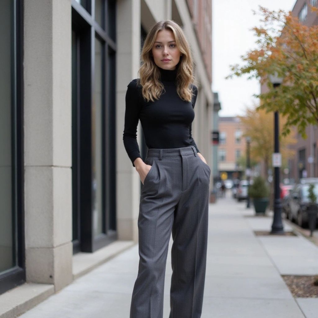 Elegant Yet Casual with Tailored Trousers