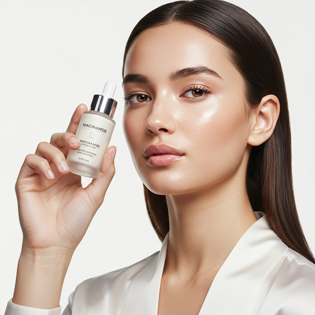 Woman holding Niacinamide