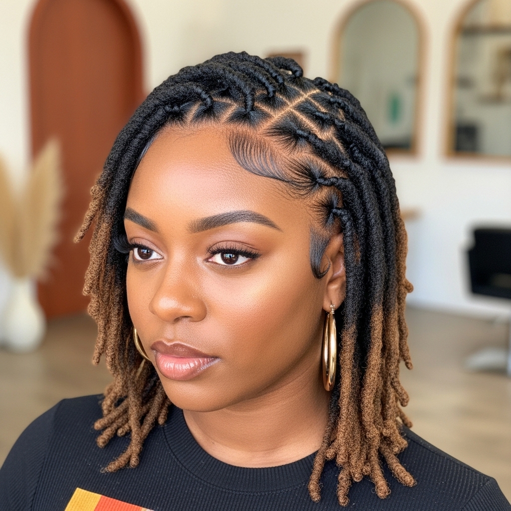 Black woman with Invisible Locs