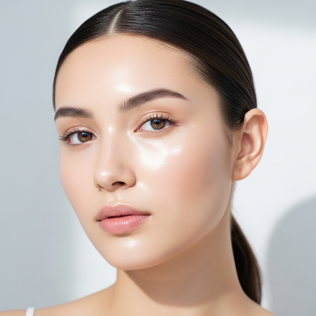 Example of Glass skin: Woman with Glass Skin