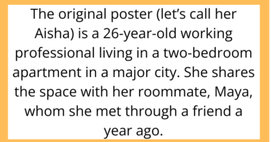 AITAH for Telling My Roommate Her Boyfriend Can’t Practically Live With Us Rent-Free?