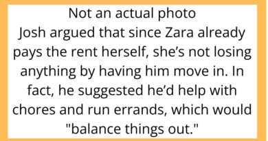 AITAH for Not Letting My Boyfriend Move Into My Apartment Unless He Starts Paying Half the Rent?