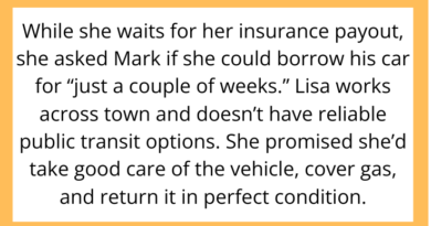 AITAH for Not Wanting to Lend My Car to My Best Friend After Her Accident?
