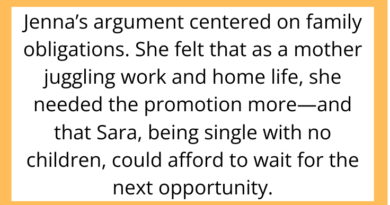 AITAH for Not Giving Up My Promotion So My Coworker Could Have More Time with Her Kids?