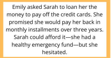 AITAH for Refusing to Help My Sister Pay Off Her Credit Card Debt Even Though I Could Afford It?