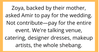 AITAH for Not Paying for My Sister’s Wedding Even Though I Can Easily Afford It?