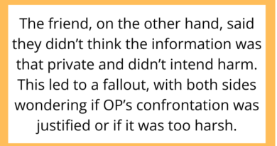 AITAH for Confronting My Friend After They Spread a Private Secret?