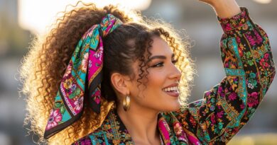 Craft 14 Scarf-Tied Ponytails Securing Loose Strands Without Clips