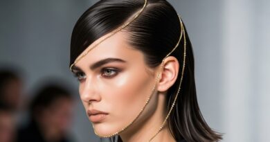 Glam 30 Crystal Hair Chains Dangling Delicately Over Loose Waves