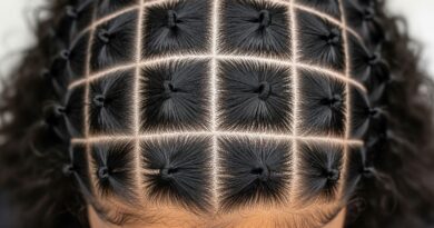 Twist 19 Mini Bow Buns Clustered Playfully Along Part Lines