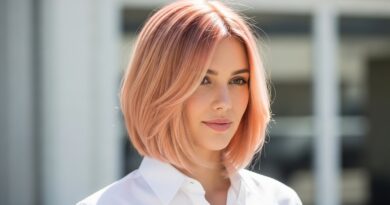 24 Peach Fuzz Hairstyles Soft Orange Pink Trendy Balayage Warm Glow