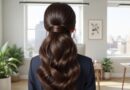 23 Business Casual Hairstyles Half Up Low Ponytail Textured Waves Versatile