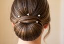 17 Bun Hairstyles with Accessories Pins Pearls Ribbons Wrapped Chic Elevated