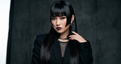 Rock 16 Angled Oblique Bangs Slanting Dramatically Across Foreheads