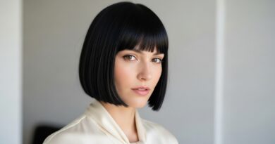 21 Sleek Monochrome Black Hairstyles Inky Glossy Precise Editorial Timeless Chic