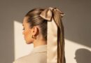 17 Ribbon Wrapped Ponytail Hairstyles Satin Bow Trendy Girly Playful Elegant