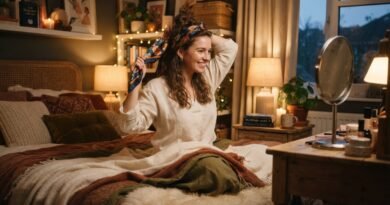 How to Get Heatless Overnight Curls Using a Simple Scarf