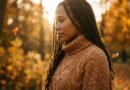 Slim Braids Threaded Through Loose Hair For Intricate Autumn Textures